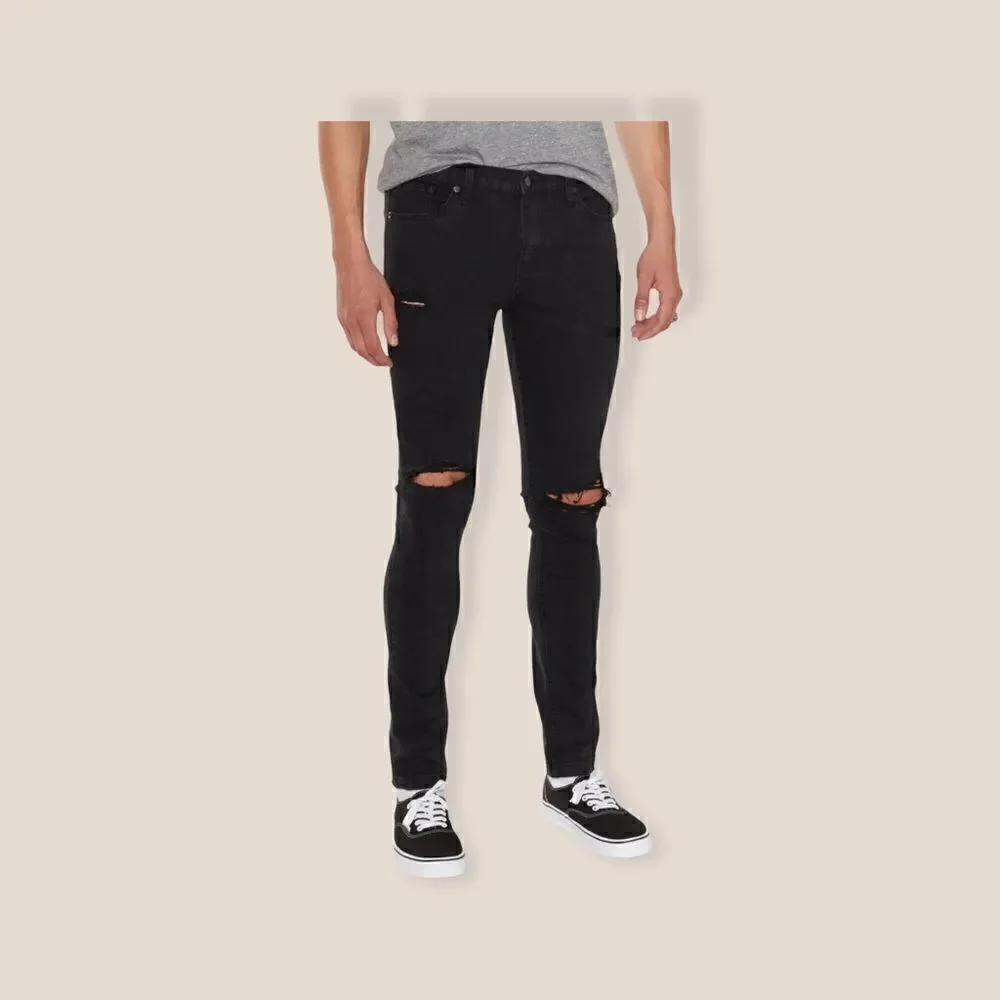 The People Vs. 1990 Destroyed Jeans Black Sz 32 NWT